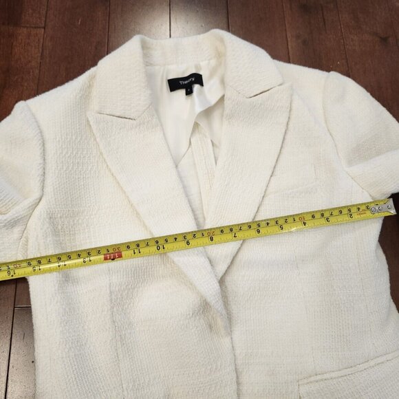 Theory women's cream colored blazer in size 4 - Picture 10 of 10